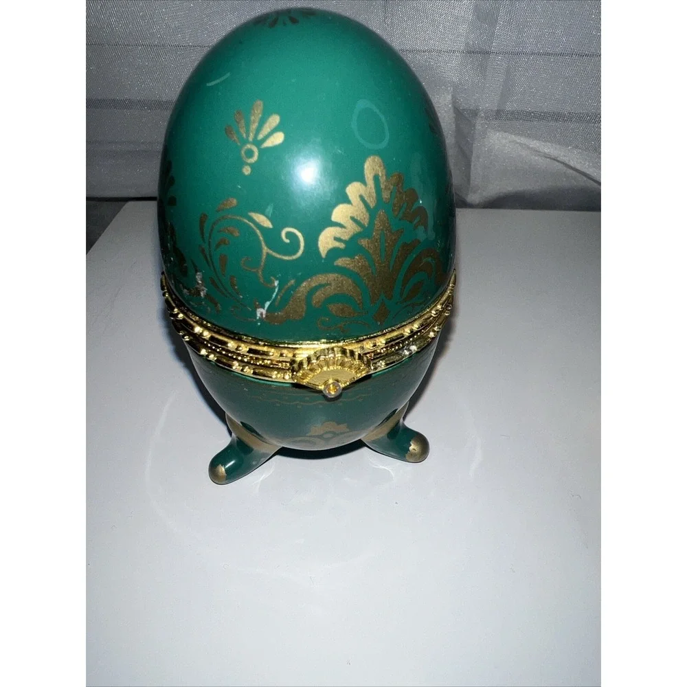 Trinket Boxes-EGG CHINA TRINKET BOXES-SET OF 2